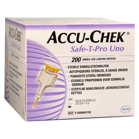ACCU-CHEK Safe T Pro Uno II Lanzetten 200 Stück