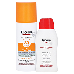 Eucerin Sun Gel-Creme Oil Control LSF 30 + gratis Eucerin pH5 Duschgel 50 ml 50 Milliliter