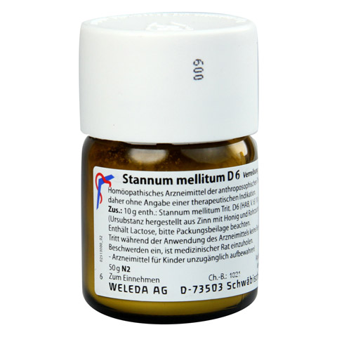 STANNUM MELLITUM D 6 Trituration 50 Gramm N2