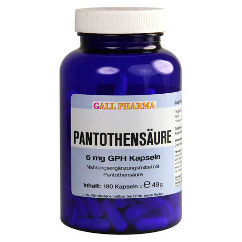 PANTOTHENSURE 6 mg GPH Kapseln 180 Stck