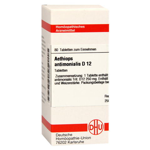 AETHIOPS ANTIMONIALIS D 12 Tabletten 80 Stück N1