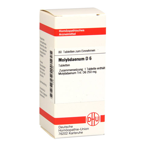 MOLYBDAENUM D 6 Tabletten 80 Stck