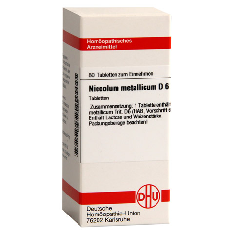 NICCOLUM METALLICUM D 6 Tabletten 80 Stck N1