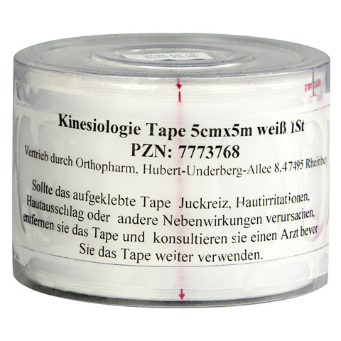 KINESIOLOGIE Tape 5 cmx5 m wei 1 Stck
