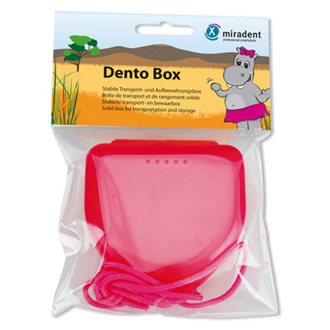 MIRADENT Zahnspangenbox Dento Box I pink 1 Stück