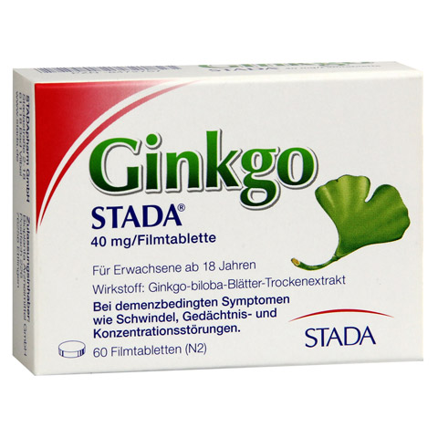GINKGO STADA 40 mg Filmtabletten 60 Stck N2