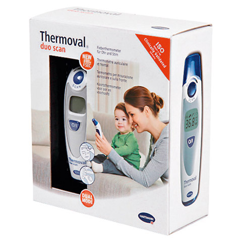 THERMOVAL duo scan Fieberthermometer f.Ohr+Stirn 1 Stück