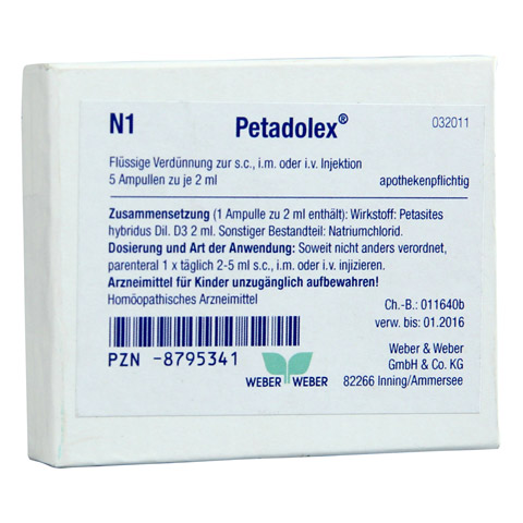 PETADOLEX Ampullen 5x2 Milliliter