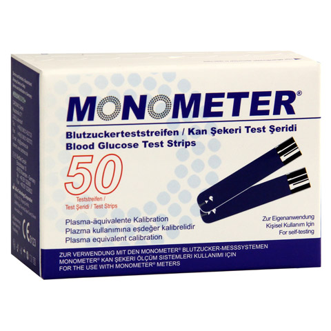 MONOMETER Blutzucker-Teststreifen P plasma-äquiva. 2x25 Stück