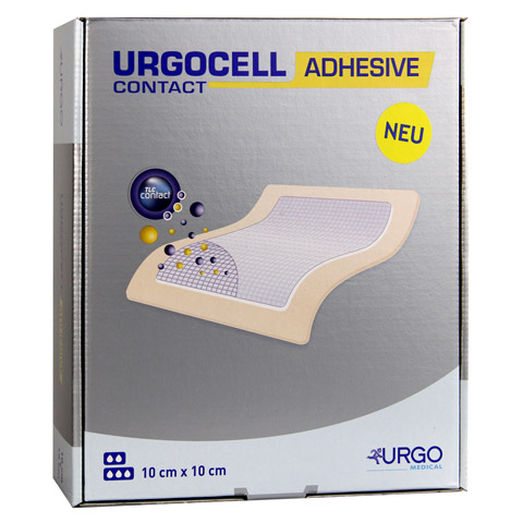 URGOCELL Adhesive Contact Verband 10x10 cm 10 Stck