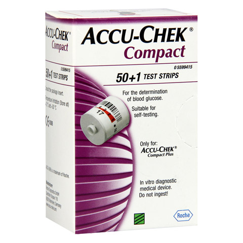 ACCU CHEK Compact Teststreifen 51 Stck