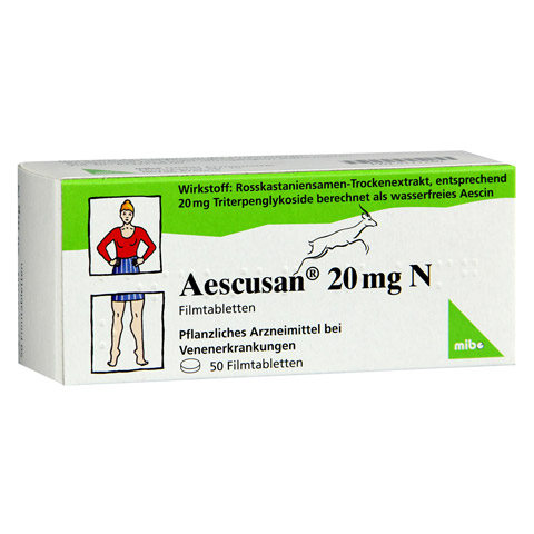 AESCUSAN 20 mg N Filmtabletten 50 Stck N2