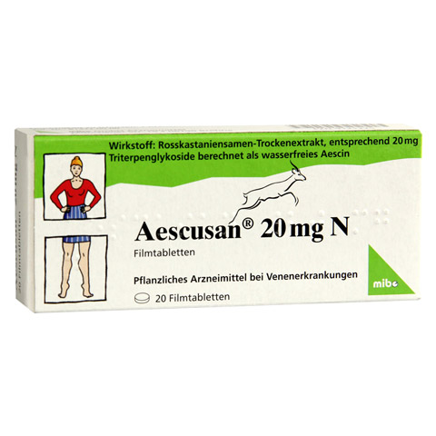 AESCUSAN 20 mg N Filmtabletten 20 Stck N1
