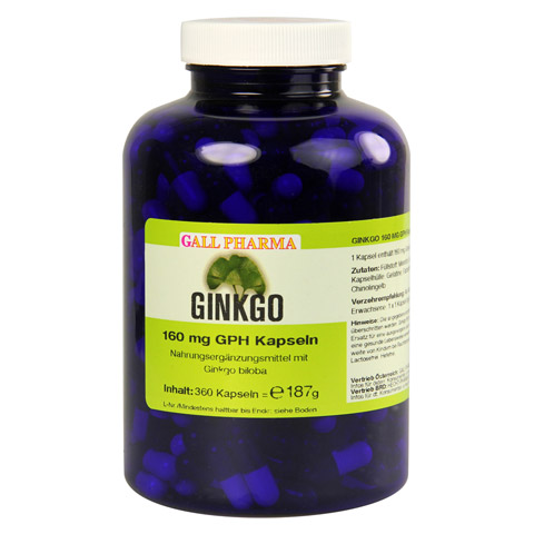GINKGO 160 mg GPH Kapseln 360 Stück