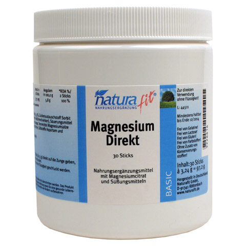 NATURAFIT Magnesium Direkt 30 Stück