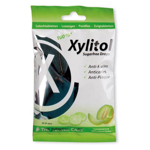 MIRADENT Xylitol Functional Drops Melon 60 Gramm