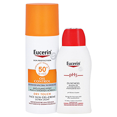 Eucerin Sun Gel-Creme Oil Control LSF 50+ + gratis Eucerin pH5 Duschgel 50 ml 50 Milliliter