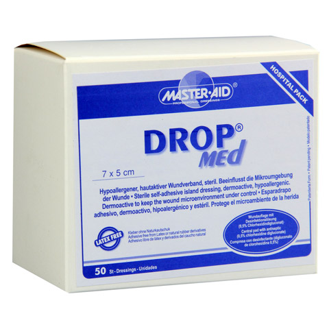 DROP med 5x7 cm Wundverband steril Master Aid 50 Stck