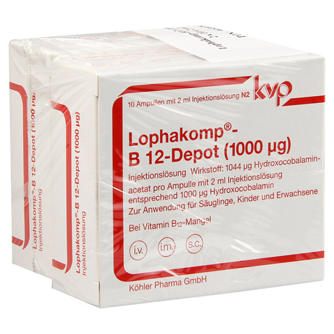 LOPHAKOMP B 12 Depot 1000 g Injektionslsung 2x10x2 Milliliter N3