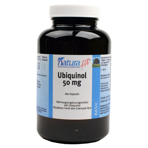 NATURAFIT Ubiquinol 50 mg Kapseln 180 Stck