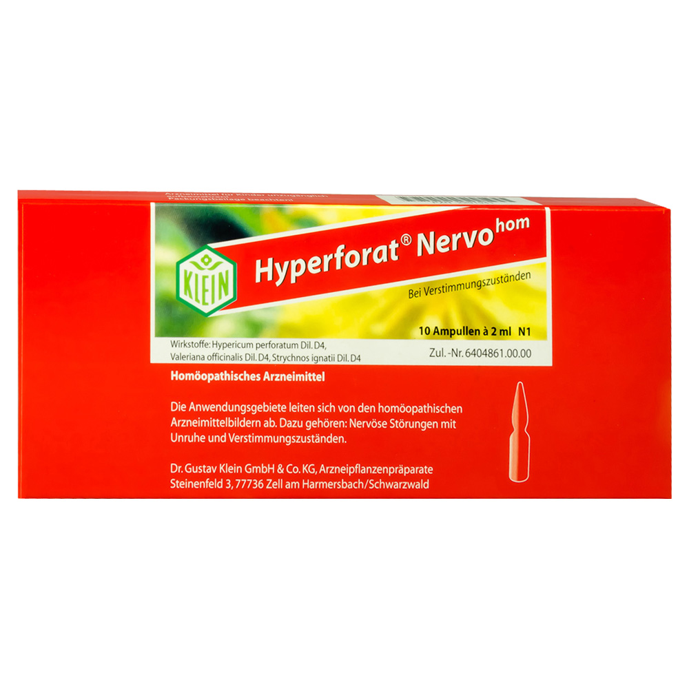 HYPERFORAT Nervohom Injektionslösung 10x2 Milliliter