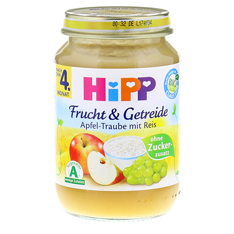 HIPP Frucht & Getreide Apfel-Traube m.Reis 190 Gramm