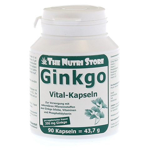 GINKGO BILOBA 350 mg vegetarische Kapseln 90 Stück