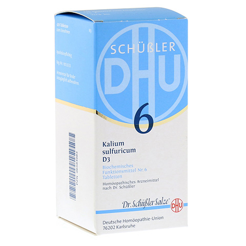BIOCHEMIE DHU 6 Kalium sulfuricum D 3 Tabletten 420 Stück N3