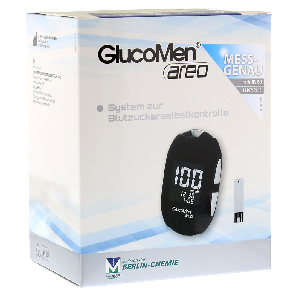 GlucoMen areo Blutzuckermessgerät Set mg/dl 1 Stück