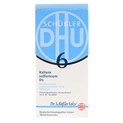 BIOCHEMIE DHU 6 Kalium sulfuricum D 3 Tabletten 420 Stück N3 - Vorderseite