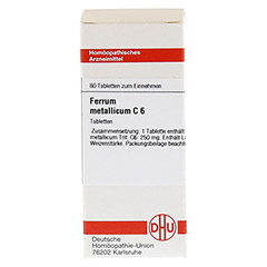 FERRUM METALLICUM C 6 Tabletten 80 Stck N1 - Vorderseite