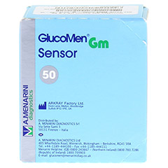 GLUCOMEN GM Sensor Teststreifen 50 Stck - Vorderseite