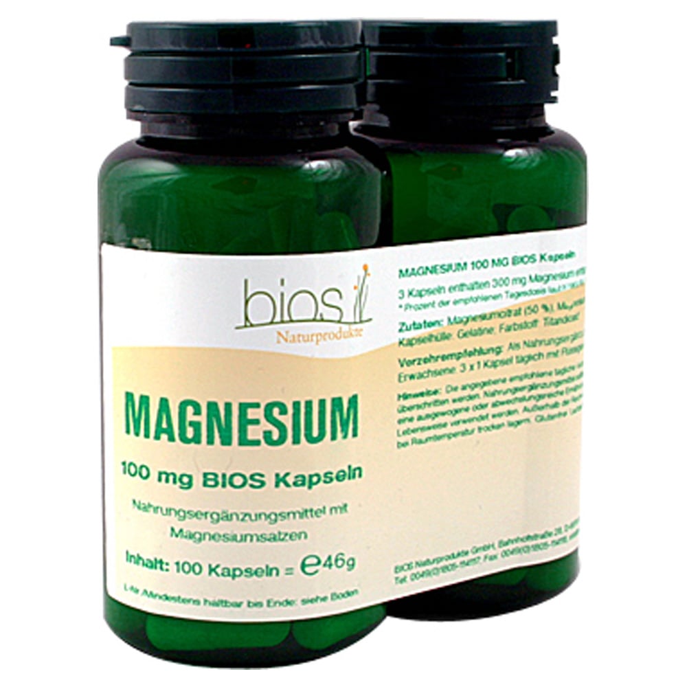 MAGNESIUM 100 mg Bios Kapseln 100 Stück