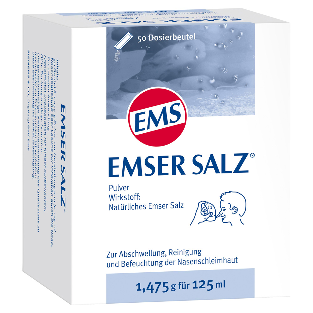 EMSER Salz 1,475 g Pulver 50 Stück N2 online bestellen - medpex