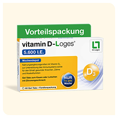 vitamin D-Loges 5.600 I.E. Wochendepot 60 Stck - Info 1