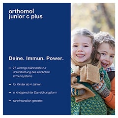 Orthomol Junior C Plus Direktgranulat Himbeer/Limette 7 Stck - Info 2