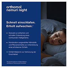 ORTHOMOL nemuri night Granulat 30x10 Gramm - Info 2
