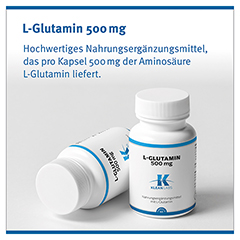 L-GLUTAMIN 500 mg KLEAN LABS Kapseln 60 Stck - Info 2