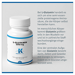 L-GLUTAMIN 500 mg Kapseln 60 Stck - Info 3