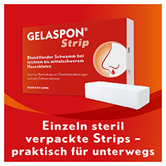 GELASPON Strip 1x1x4 cm Gelatineschwamm 4 Stck - Info 6