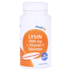 LYSIN 1.000 mg+Vitamin C Tabletten MediFit 60 Stck