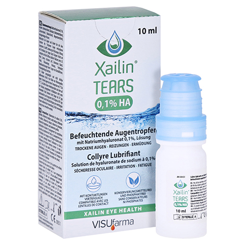 XAILIN Tears 0,1% HA Augentropfen 10 Milliliter