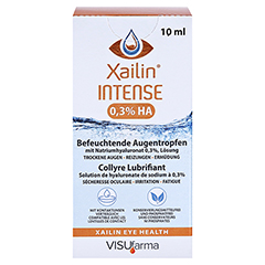 XAILIN Intense 0,3% HA Augentropfen 10 Milliliter - Vorderseite