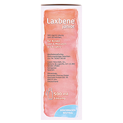 LAXBENE junior 500 mg/ml Lsg.z.Einnehmen Kdr.6M-8J 500 Milliliter - Rechte Seite