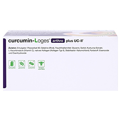 CURCUMIN-LOGES arthro plus UC-II Kapseln 120 Stck - Unterseite