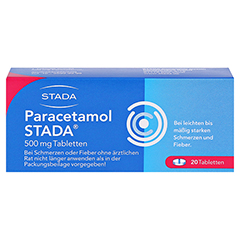 Paracetamol STADA 500mg 20 Stück N2 - Vorderseite