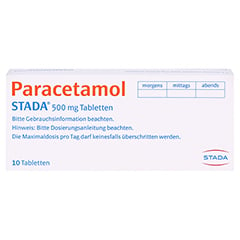 Paracetamol STADA 500mg 10 Stück N1 - Rückseite