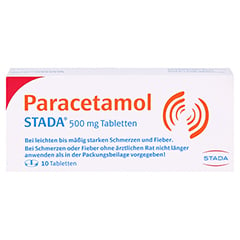 Paracetamol STADA 500mg 10 Stück N1 - Vorderseite