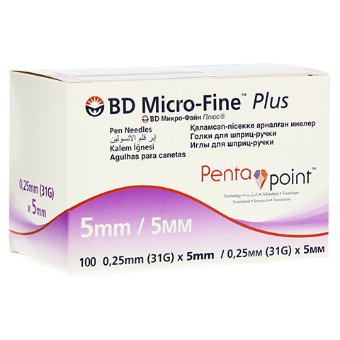 BD MICRO-FINE+ 5 Pen-Nadeln 0,25x5 mm 110 Stck