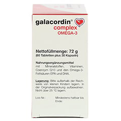 GALACORDIN complex Omega-3 Tabletten 60 Stck - Linke Seite
